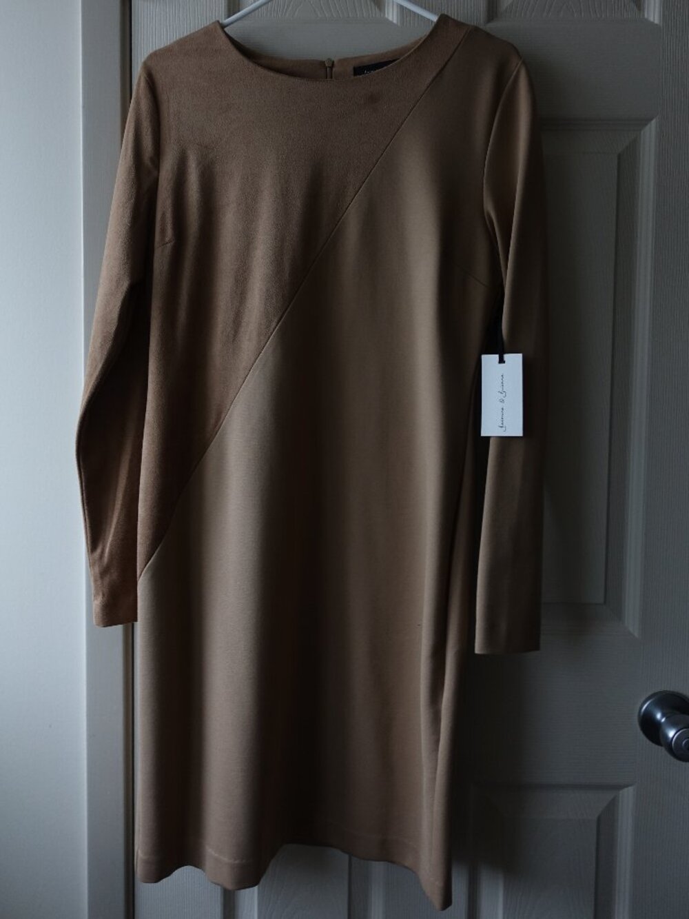 NWT Jasmine & Juliana Size 12 Suede Leather Dress